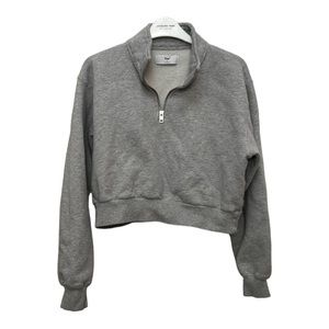 Aritzia TNA Grey Half Zip